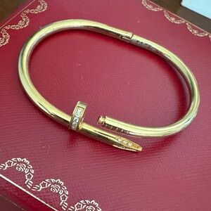 Gold Nail-Inspired Bracelet